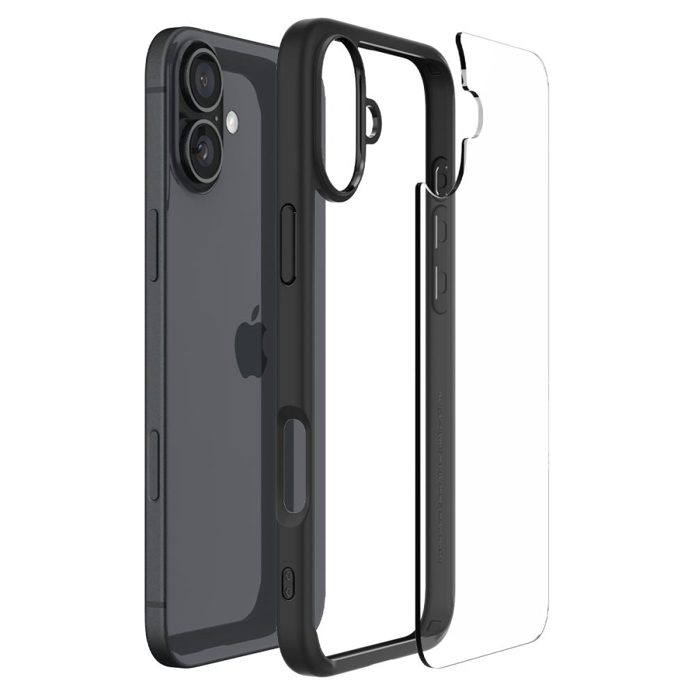 Etui na Apple iPhone 16 Plus, Spigen, Ultra Hybrid, Matowe Czarne