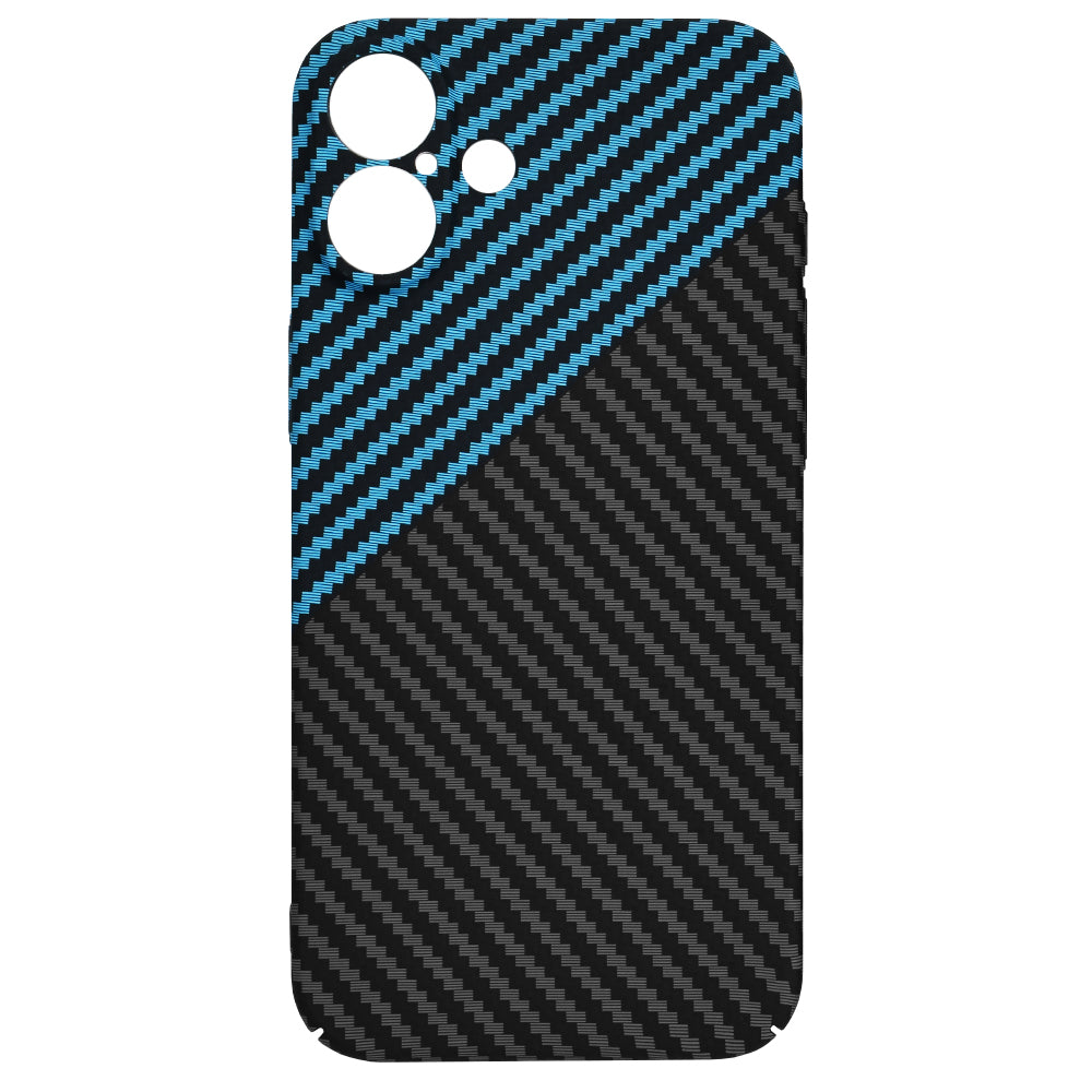Etui na Apple iPhone 16 Plus, Techsuit, Carbonite FiberShell, Czarna Bleu