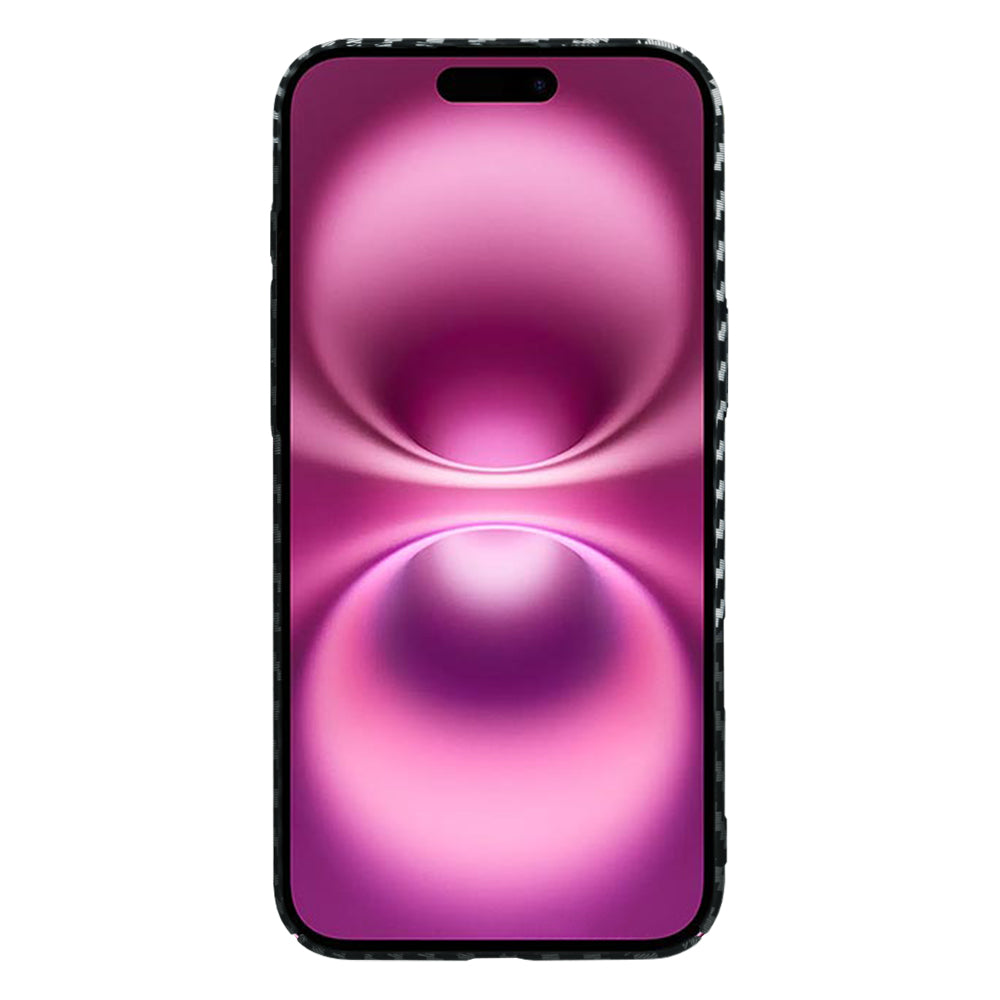 Etui na Apple iPhone 16 Plus, Techsuit, Carbonite FiberShell, Czarny Szary