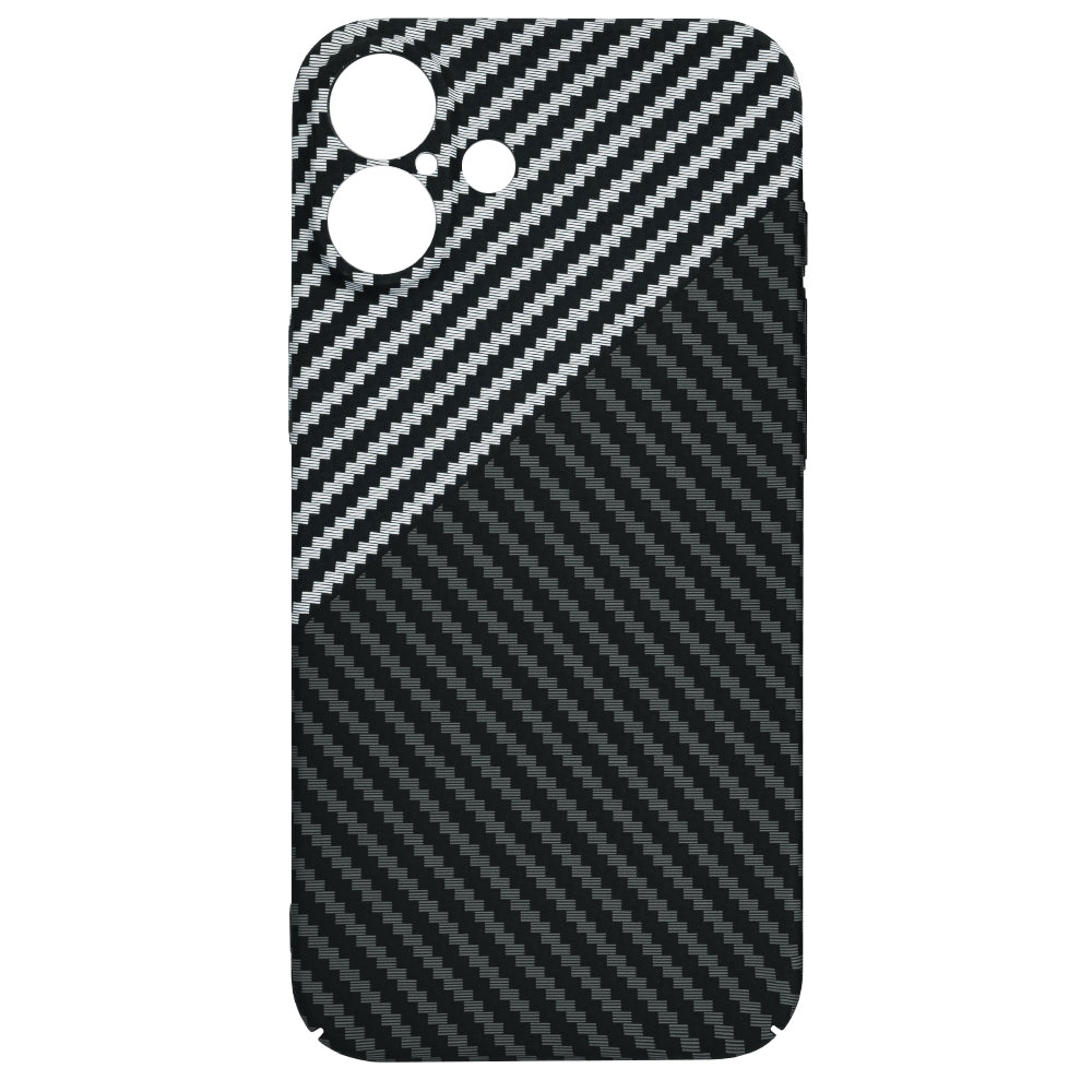 Etui na Apple iPhone 16 Plus, Techsuit, Carbonite FiberShell, Czarny Szary