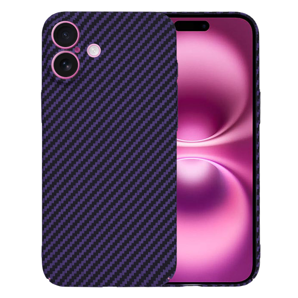 Etui na Apple iPhone 16 Plus, Techsuit, Carbonite FiberShell, Fioletowy