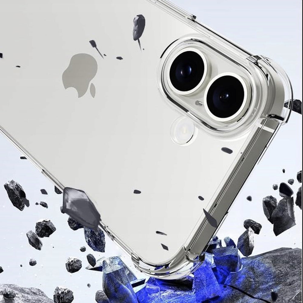 Etui na Apple iPhone 16 Plus, Techsuit, Shockproof Clear (Duży otwór na obiektyw), Przezroczyste