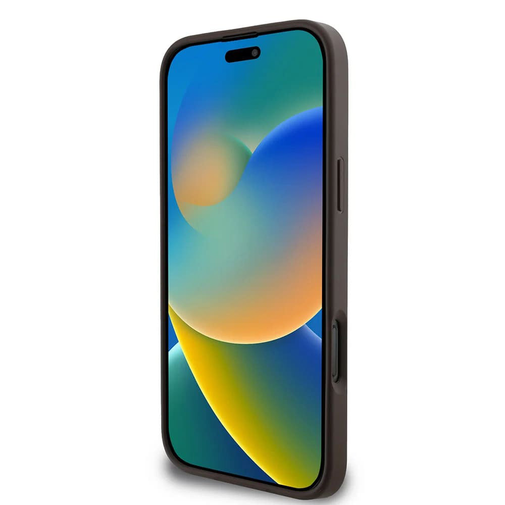 Etui na Apple iPhone 16 Pro, Guess, 4G Big Logo, Brązowy