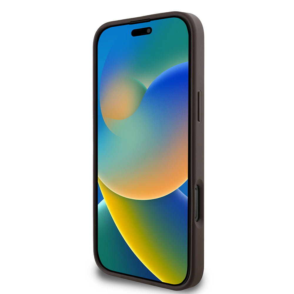 Etui na Apple iPhone 16 Pro, Guess, 4G Classic, Brązowy