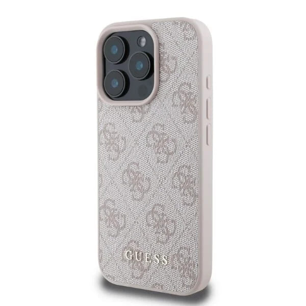 Case for Apple iPhone 16 Pro, Guess, 4G Classic, Pink