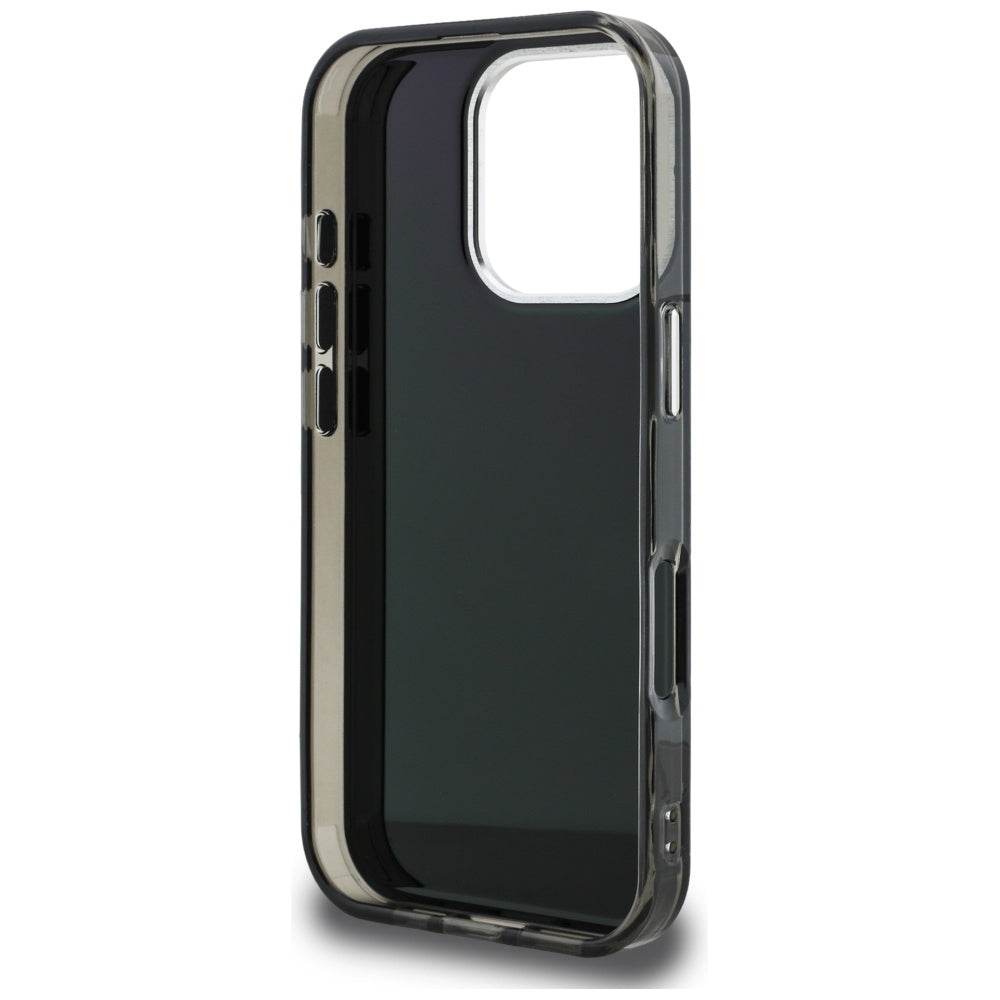 Etui na Apple iPhone 16 Pro, Karl Lagerfeld, IML Aquarelle Logo Choupette, Czarne
