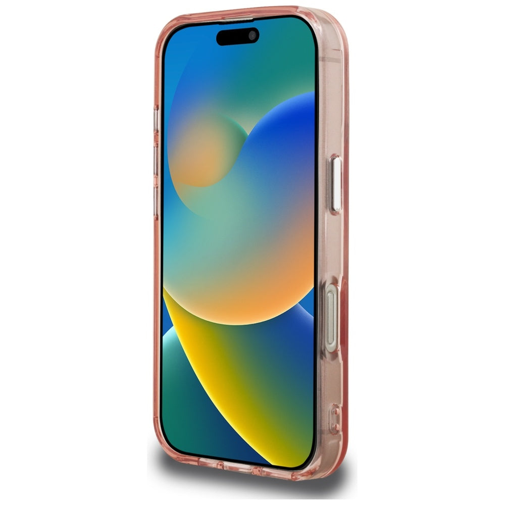 Etui na Apple iPhone 16 Pro, Karl Lagerfeld, IML Aquarelle Logo Choupette, Różowy