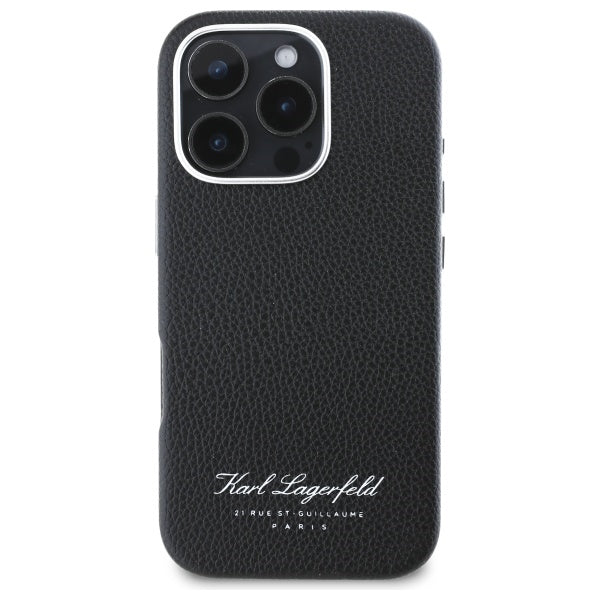 Case for Apple iPhone 16 Pro, Karl Lagerfeld, RSG, Black