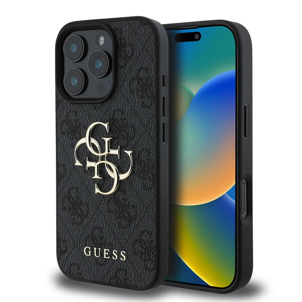 Etui na Apple iPhone 16 Pro Max, Guess, 4G Big Logo, Czarne