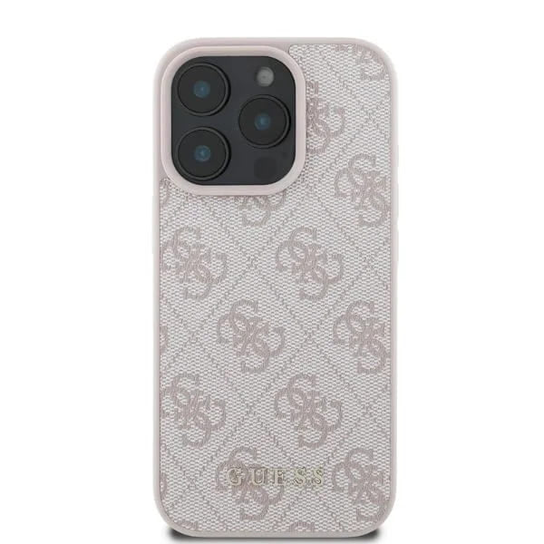 Etui na Apple iPhone 16 Pro Max, Guess, 4G Classic, Różowy