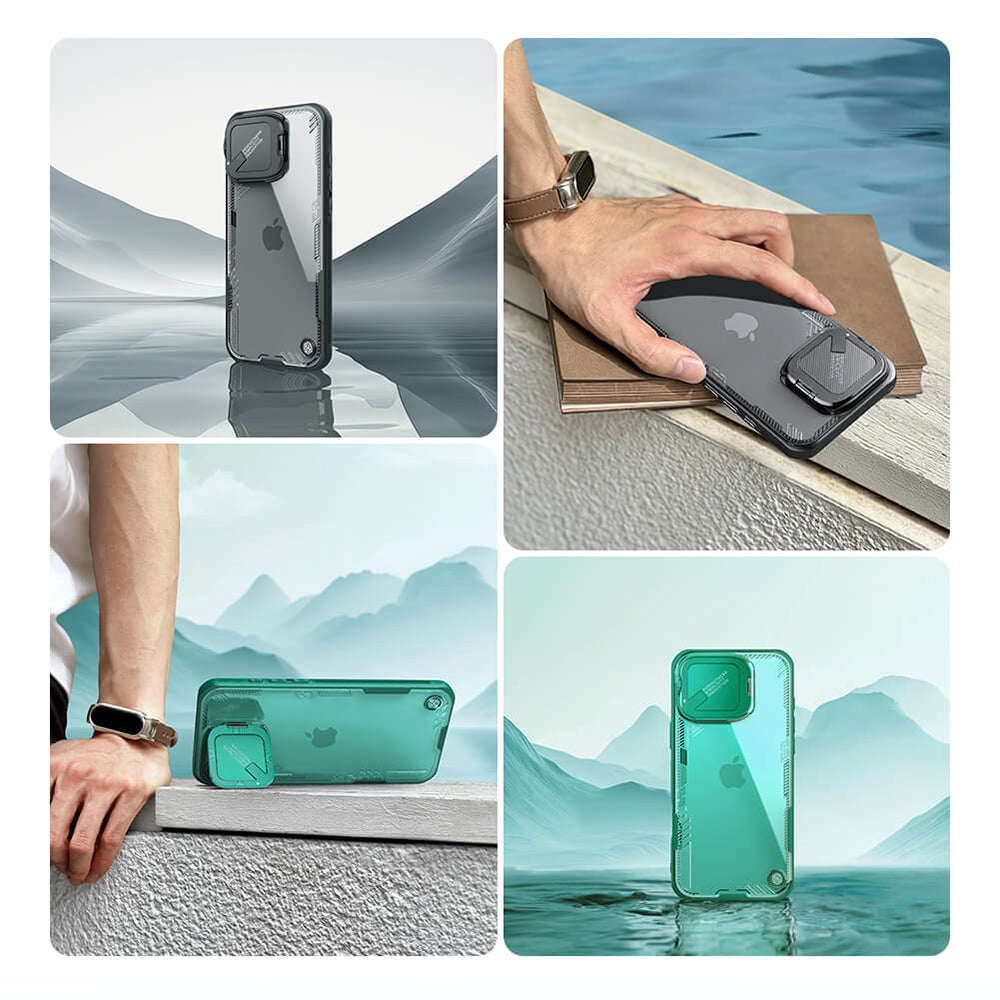 Etui na Apple iPhone 16 Pro Max, Nillkin, Iceblade Prop (bez wycięcia na aparat), Zielony