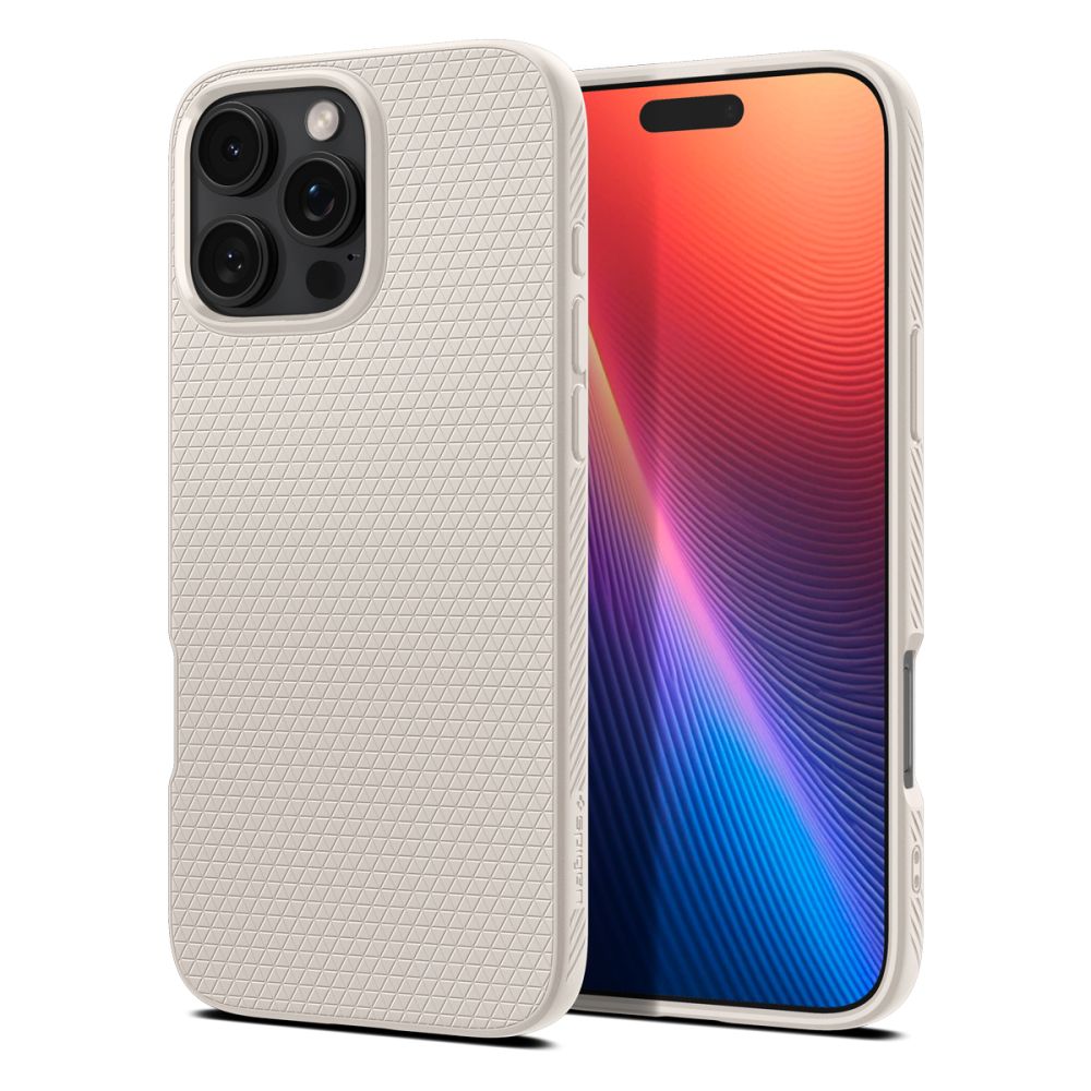 Etui na Apple iPhone 16 Pro Max, Spigen, Liquid Air, Beżowy
