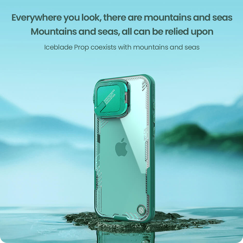 Etui na Apple iPhone 16 Pro, Nillkin, Iceblade Prop (bez wycięcia na aparat), czarne