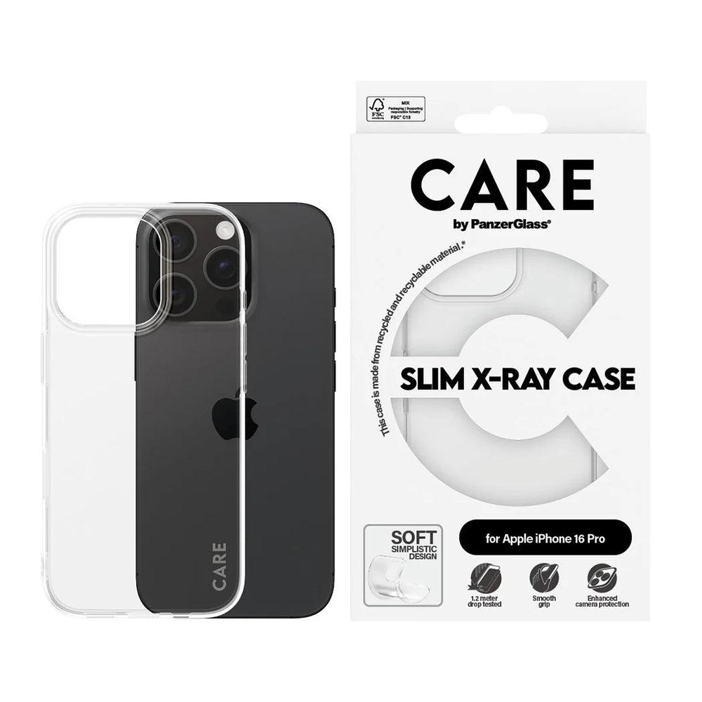Etui do Apple iPhone 16 Pro, PanzerGlass, Care Fashionable, Przezroczyste