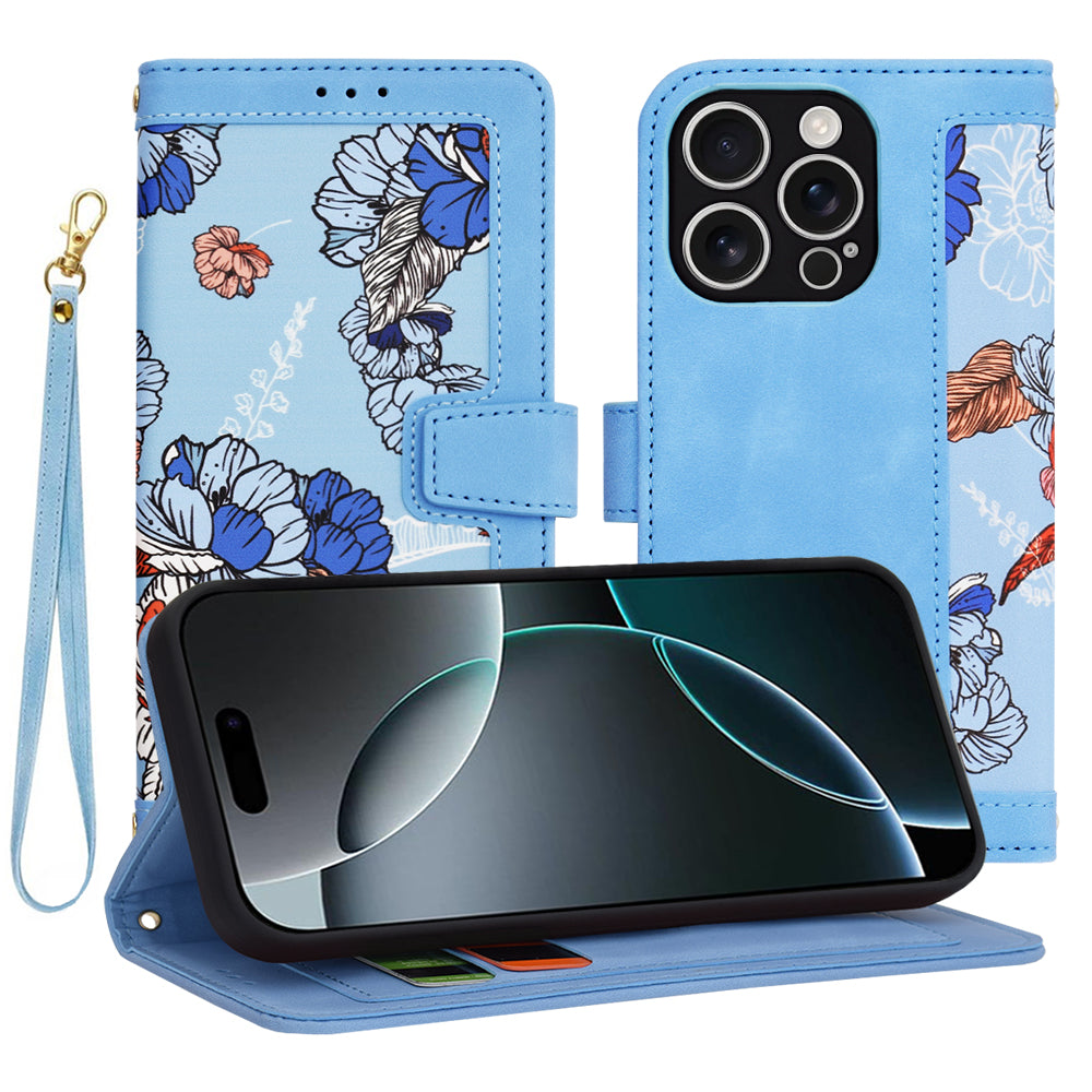 Etui na Apple iPhone 16 Pro, Techsuit, FlipCraft, Bleu