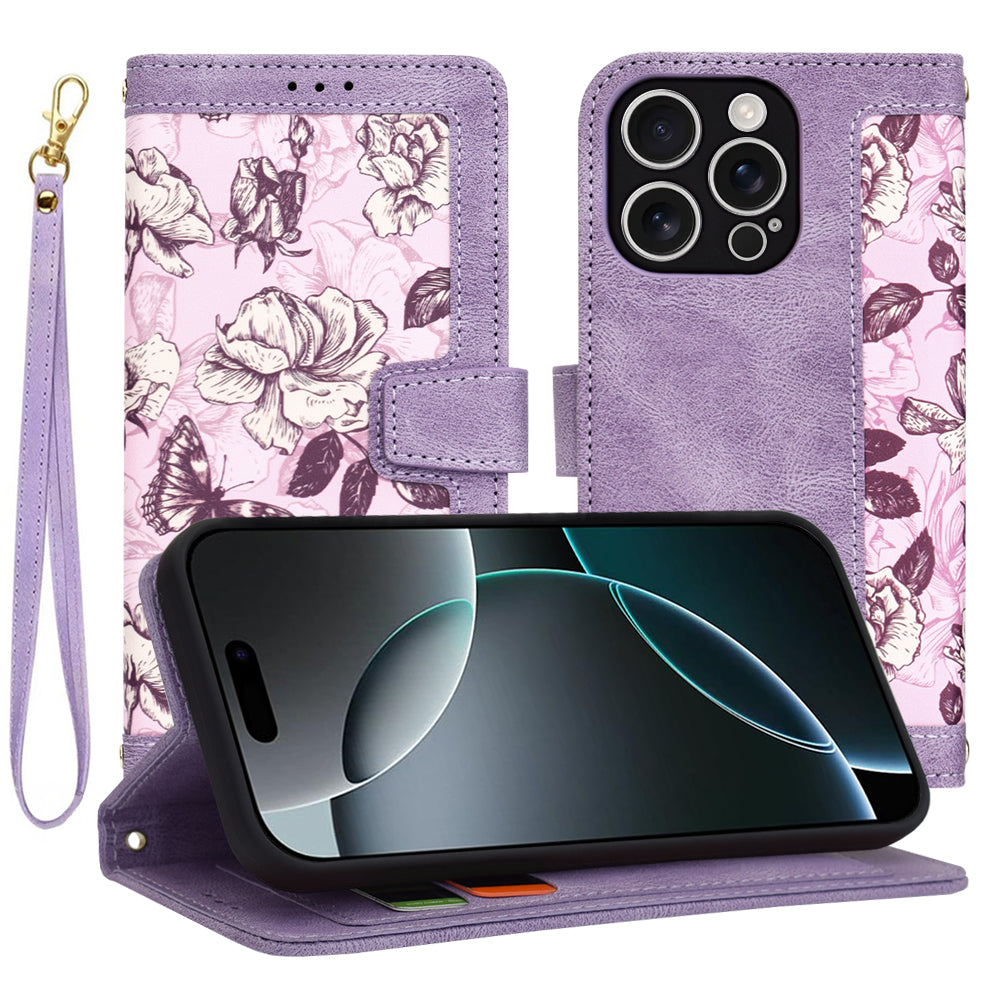 Etui na Apple iPhone 16 Pro, Techsuit, FlipCraft, Fioletowy