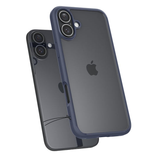 Etui na Apple iPhone 16, Spigen, Ultra Hybrid, Granatowe