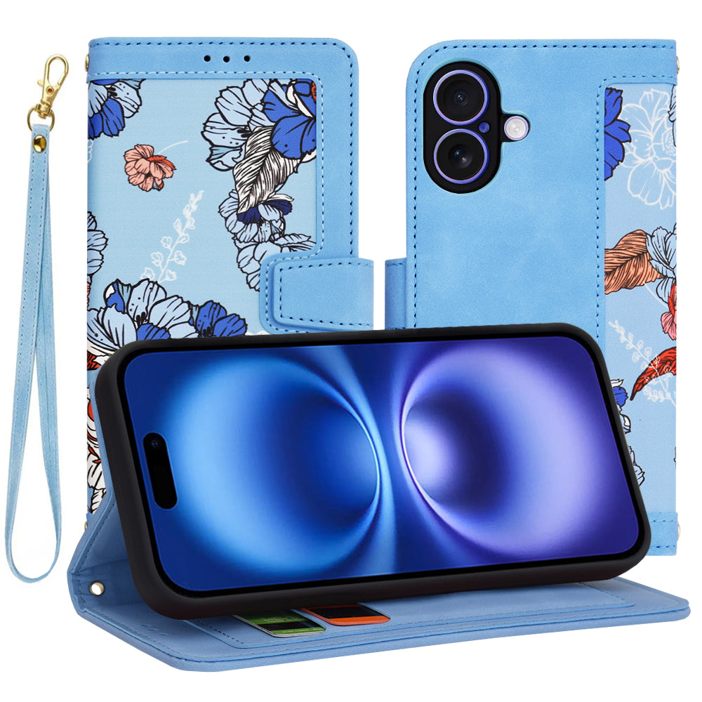 Etui na Apple iPhone 16, Techsuit, FlipCraft, Niebieski