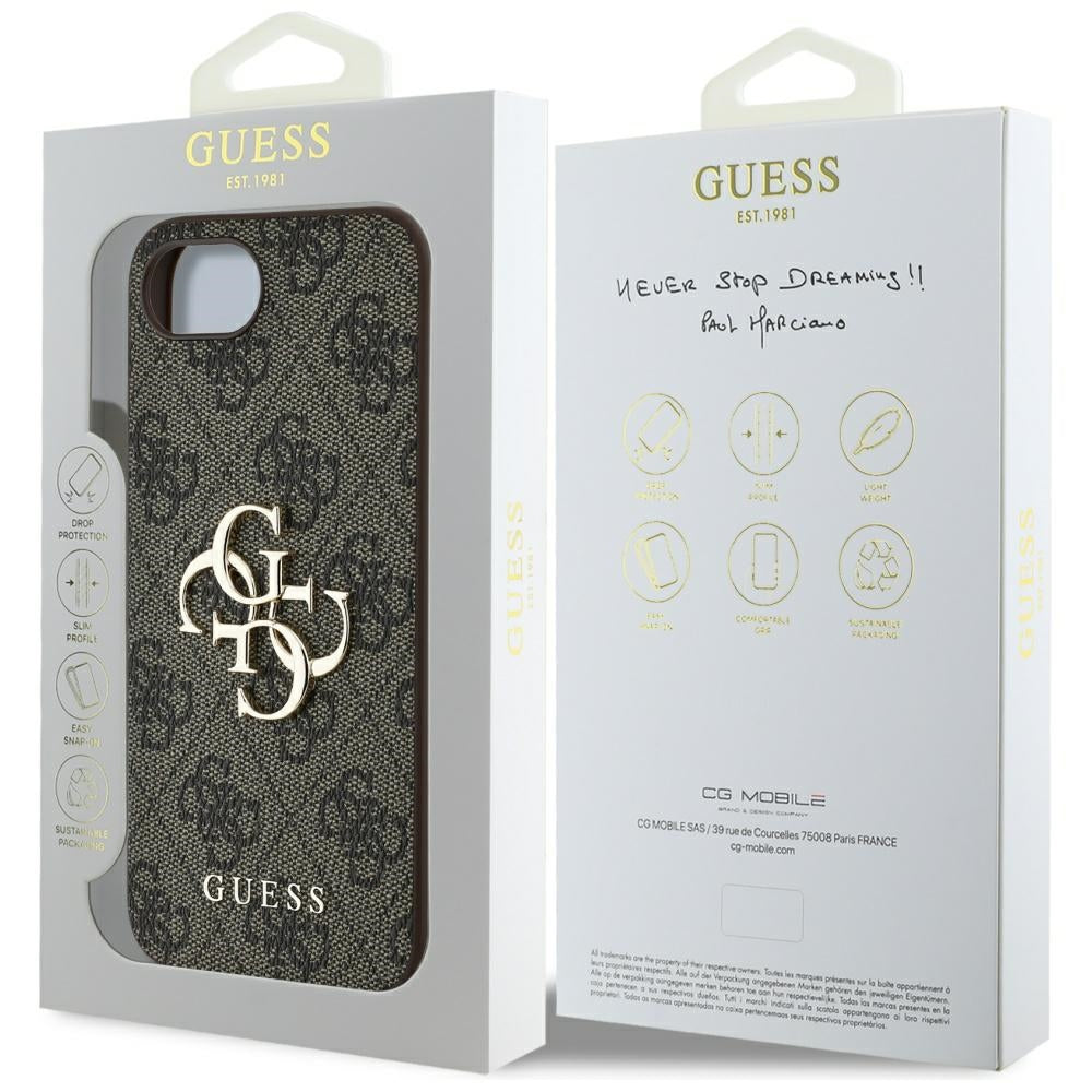 Etui na Apple iPhone 17e / 16e, Guess, 4G Big Logo, Czarne