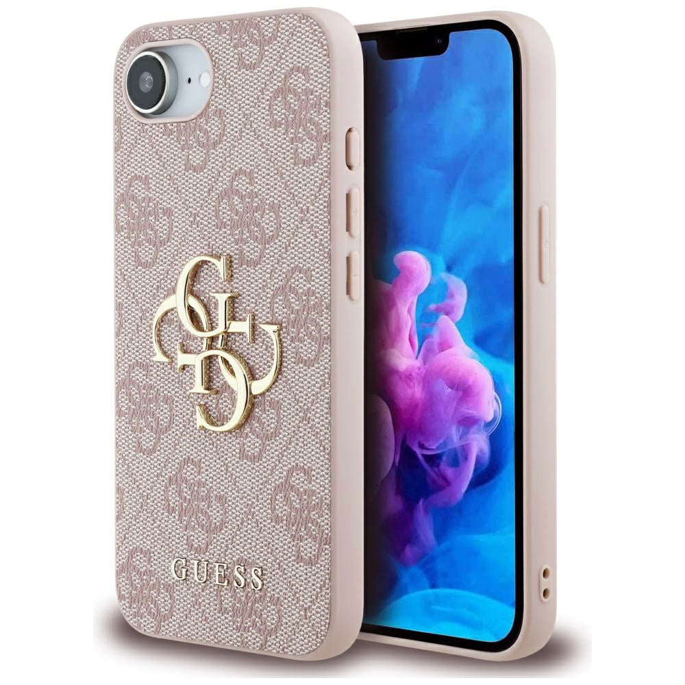Etui na Apple iPhone 17e / 16e, Guess, 4G Big Logo, Różowy