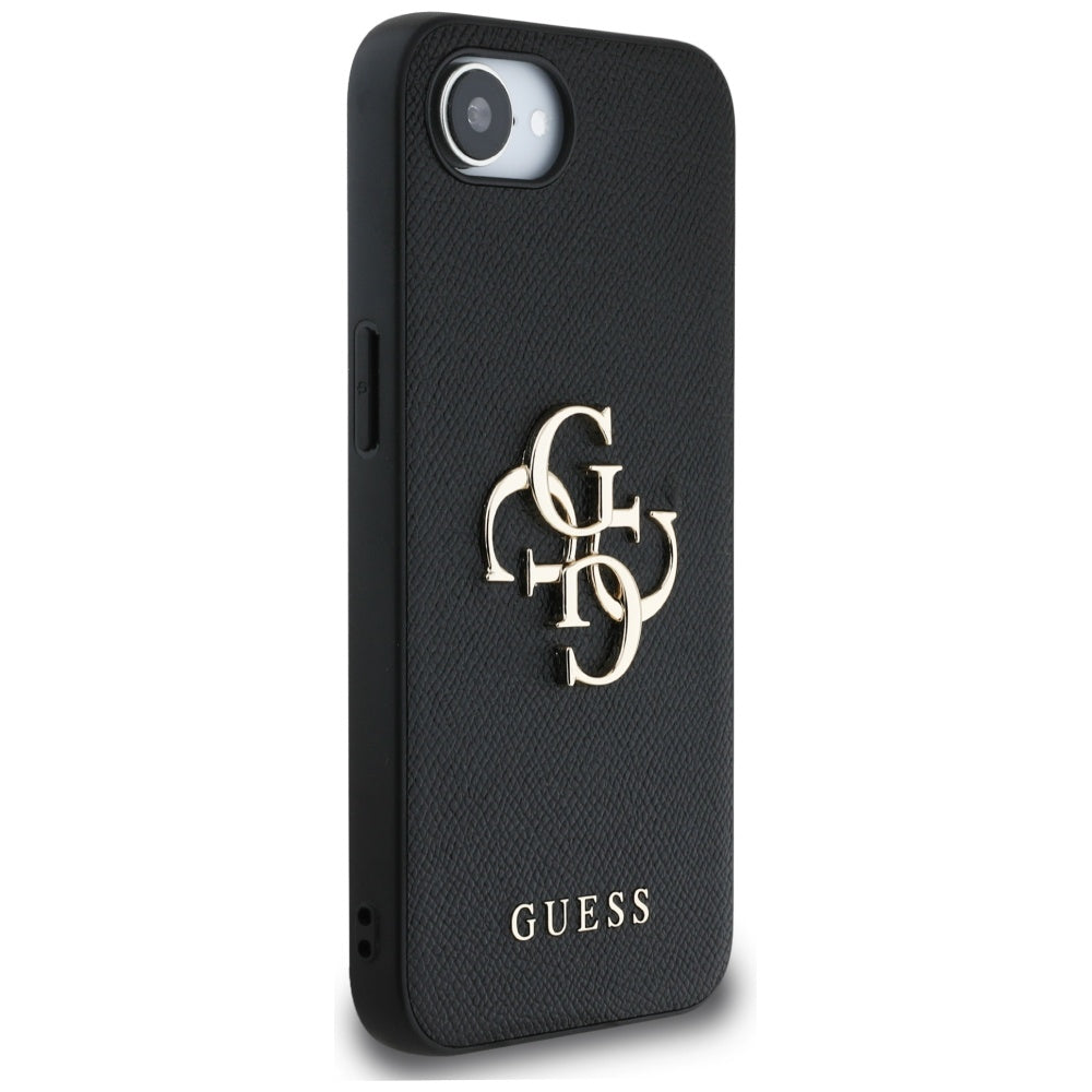 Etui na Apple iPhone 17e / 16e, Guess, 4G Grained Big and Classic Logo, Czarne