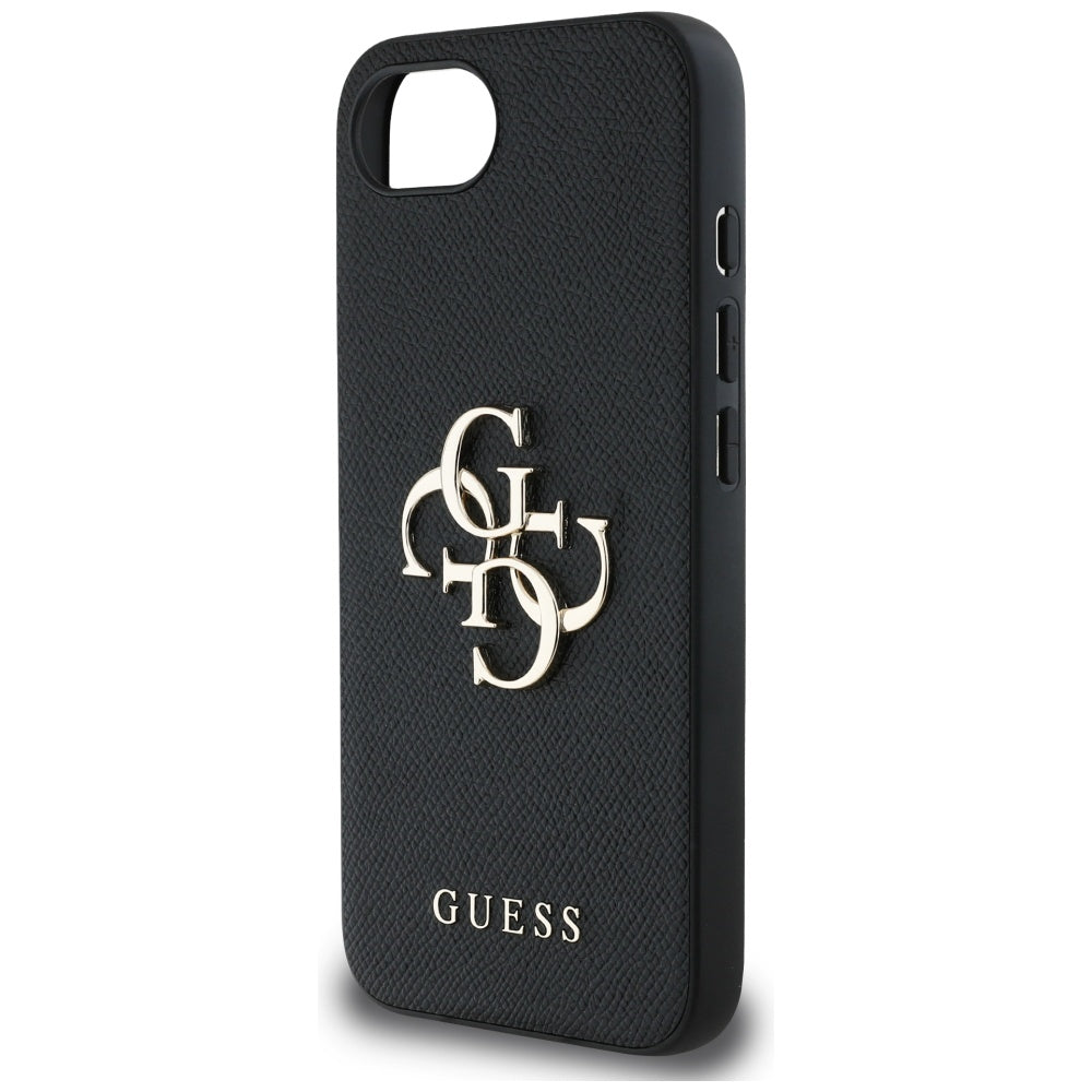 Etui na Apple iPhone 17e / 16e, Guess, 4G Grained Big and Classic Logo, Czarne