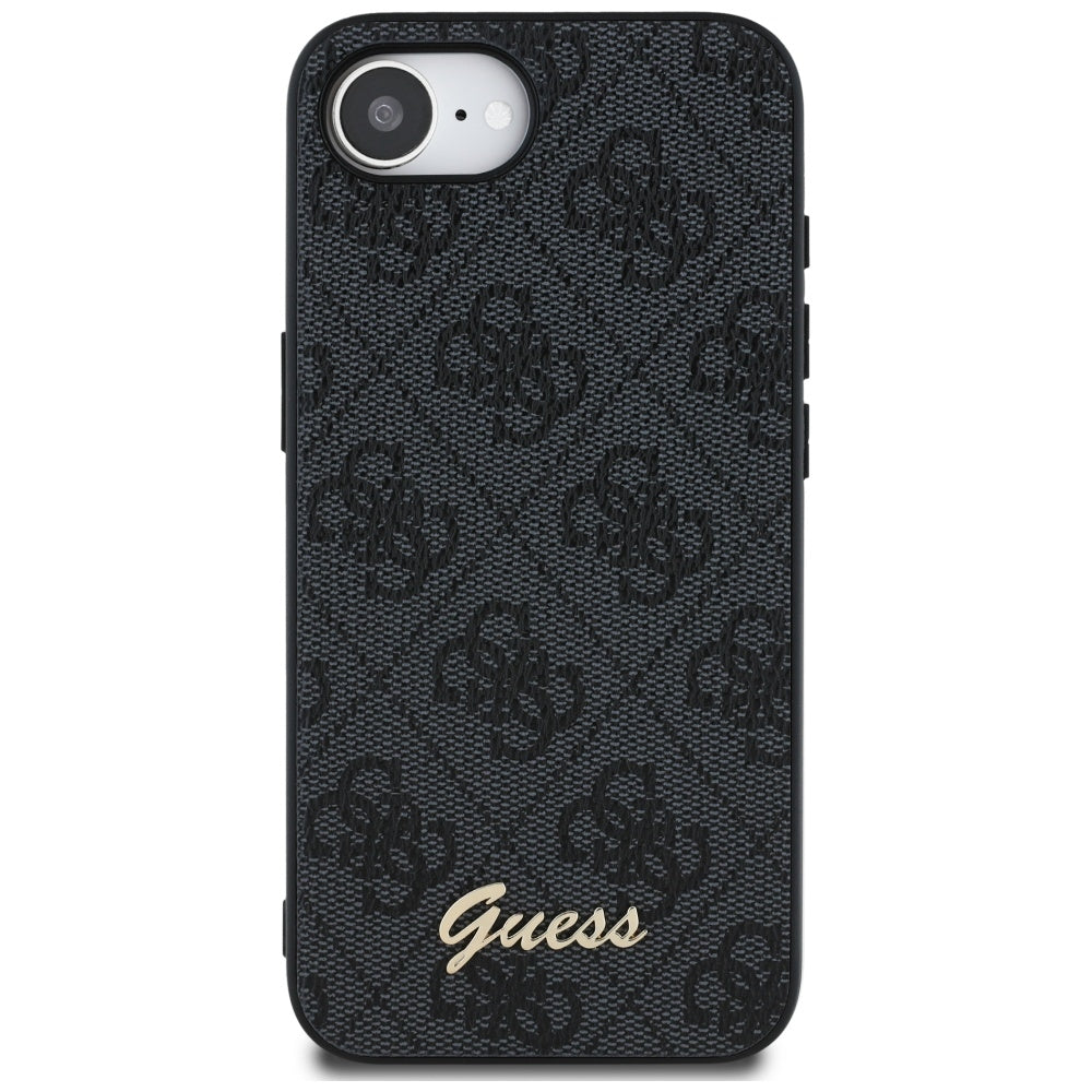 Etui na Apple iPhone 17e / 16e, Guess, 4G Script Logo, Czarne