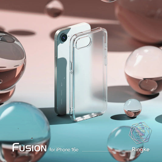 Etui na Apple iPhone 17e / 16e, Ringke, Fusion, Matowa Przezroczysta