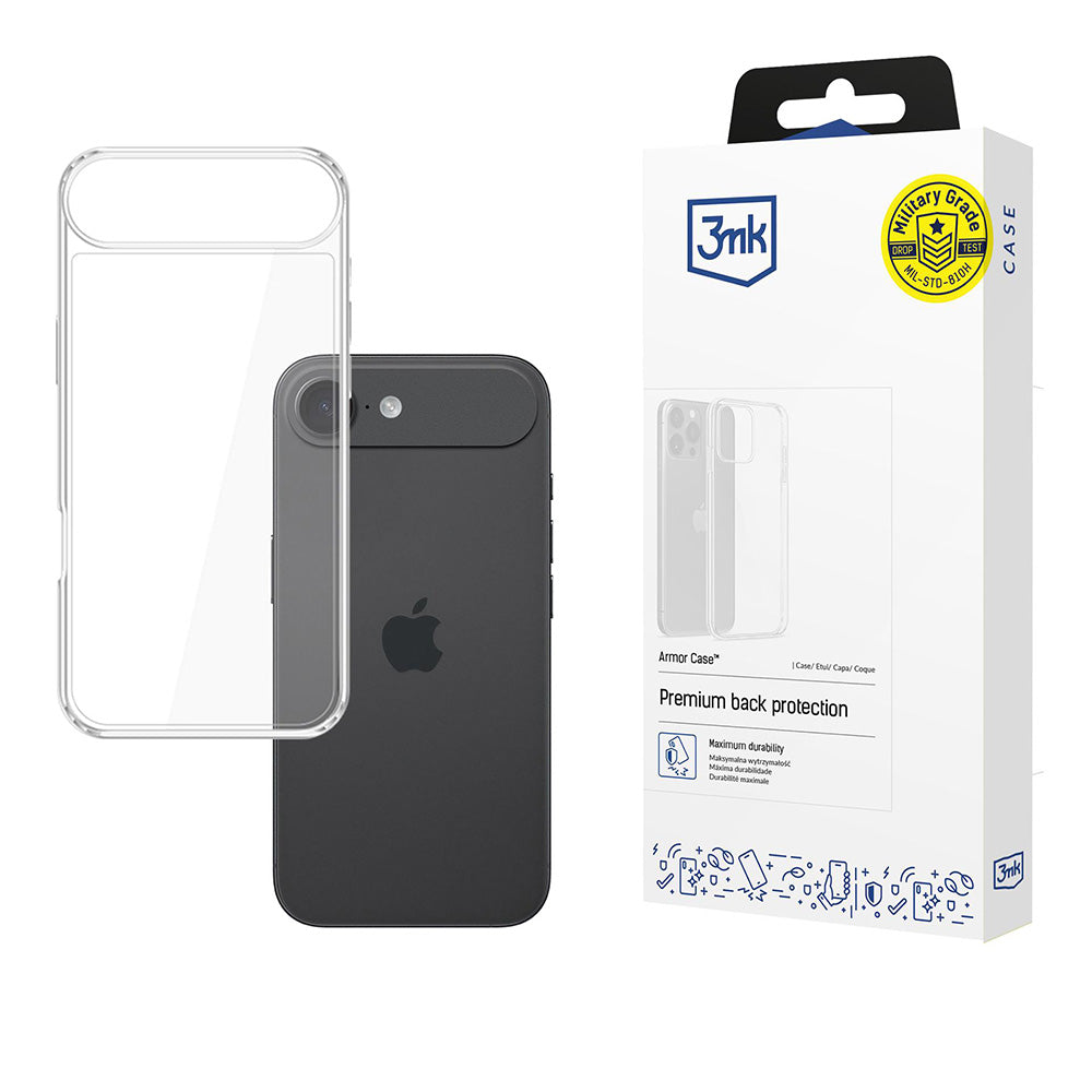 Etui na Apple iPhone 17 Air, 3MK, Armor, Przezroczyste