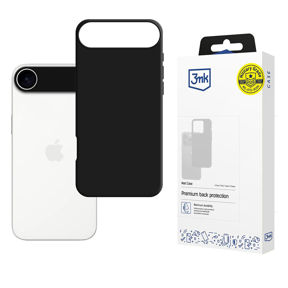 Etui do Apple iPhone 17 Air, 3MK, Czarna Matowa