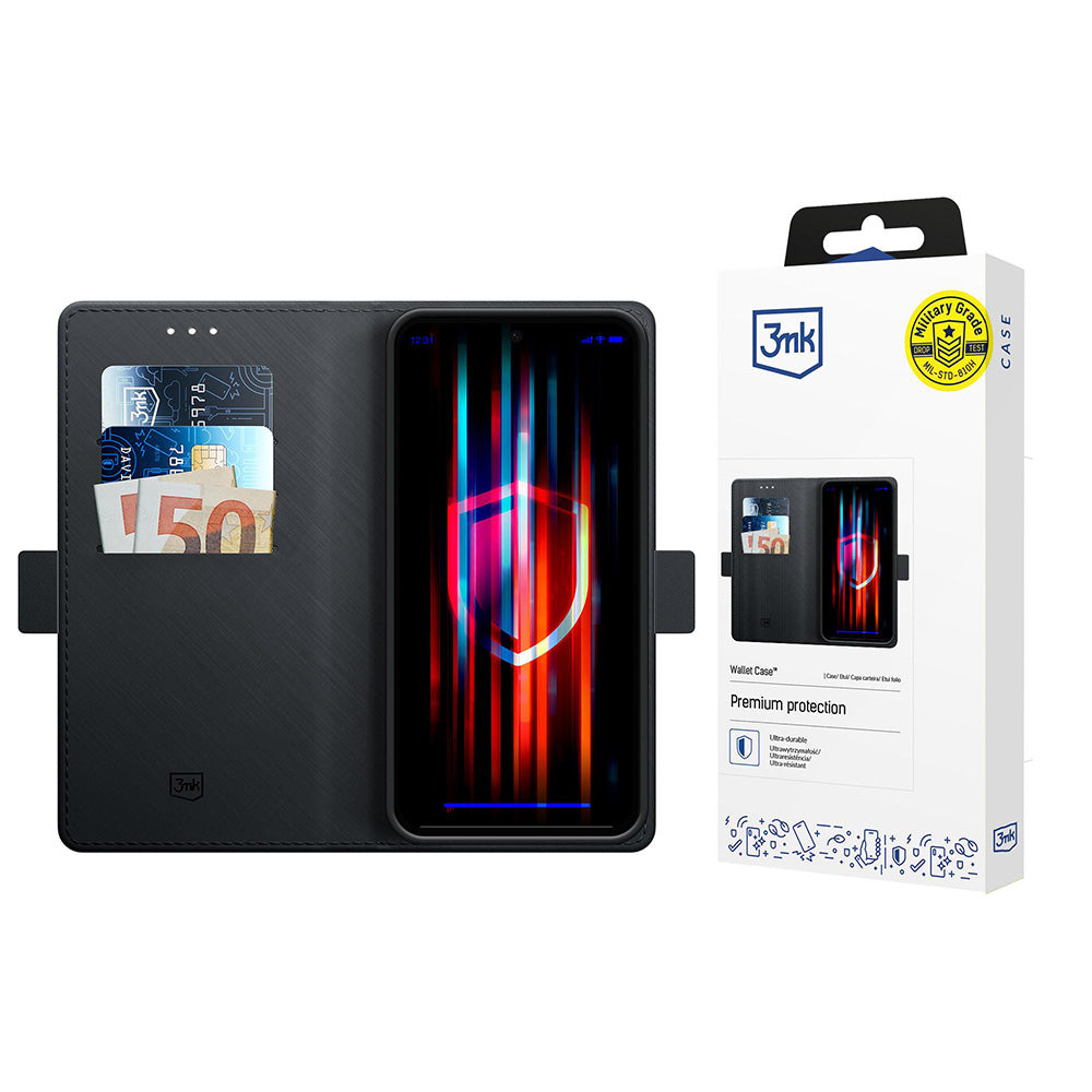 Etui na Apple iPhone 17 Air, 3MK, Wallet, Czarne