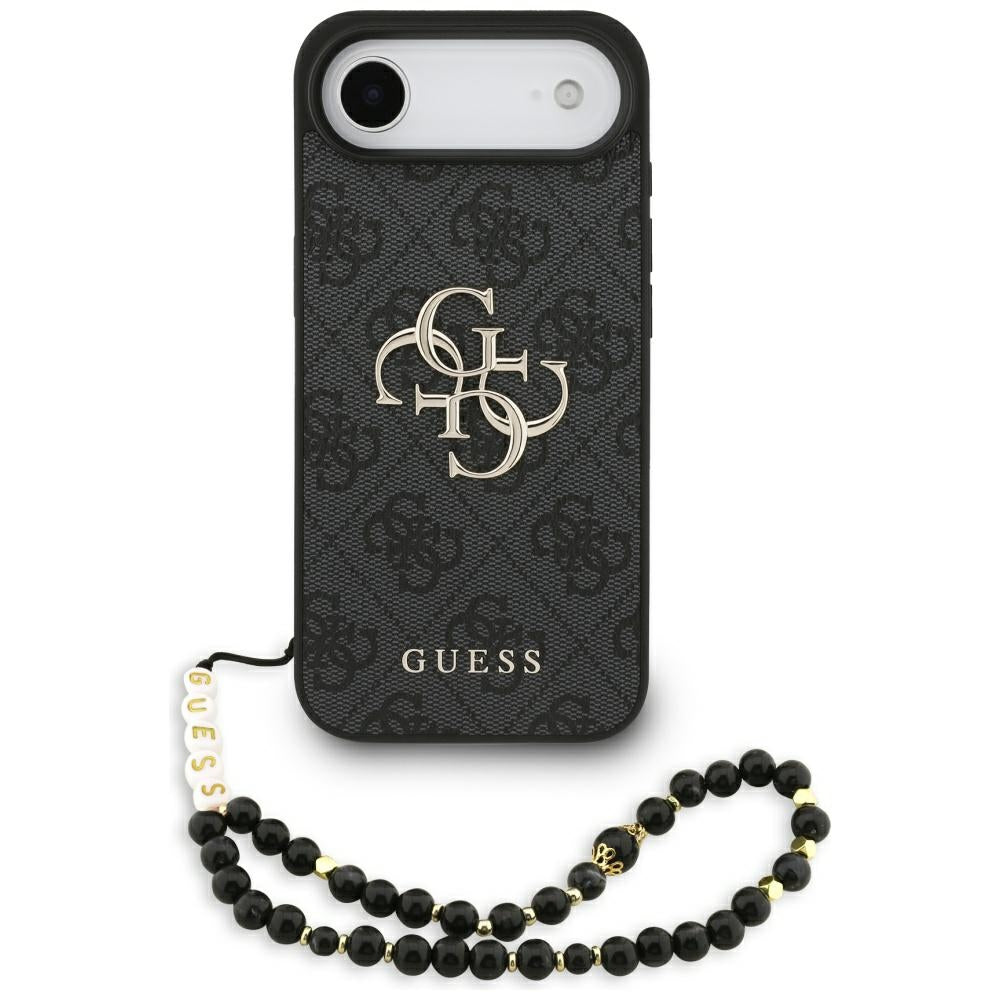 Etui na Apple iPhone 17 Air, Guess, 4G Classic Logo with Strap, Czarne