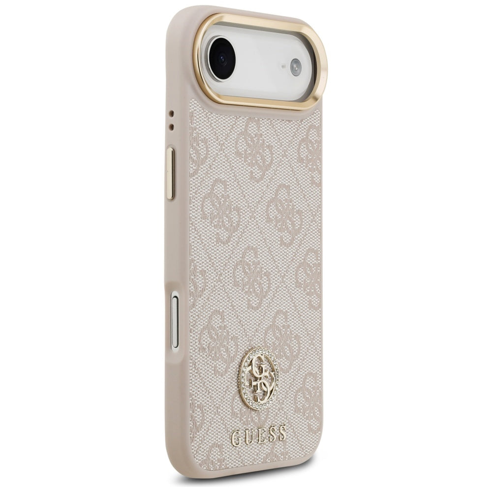 Etui na Apple iPhone 17 Air, Guess, 4G Strass Logo and Big Strap, Różowy