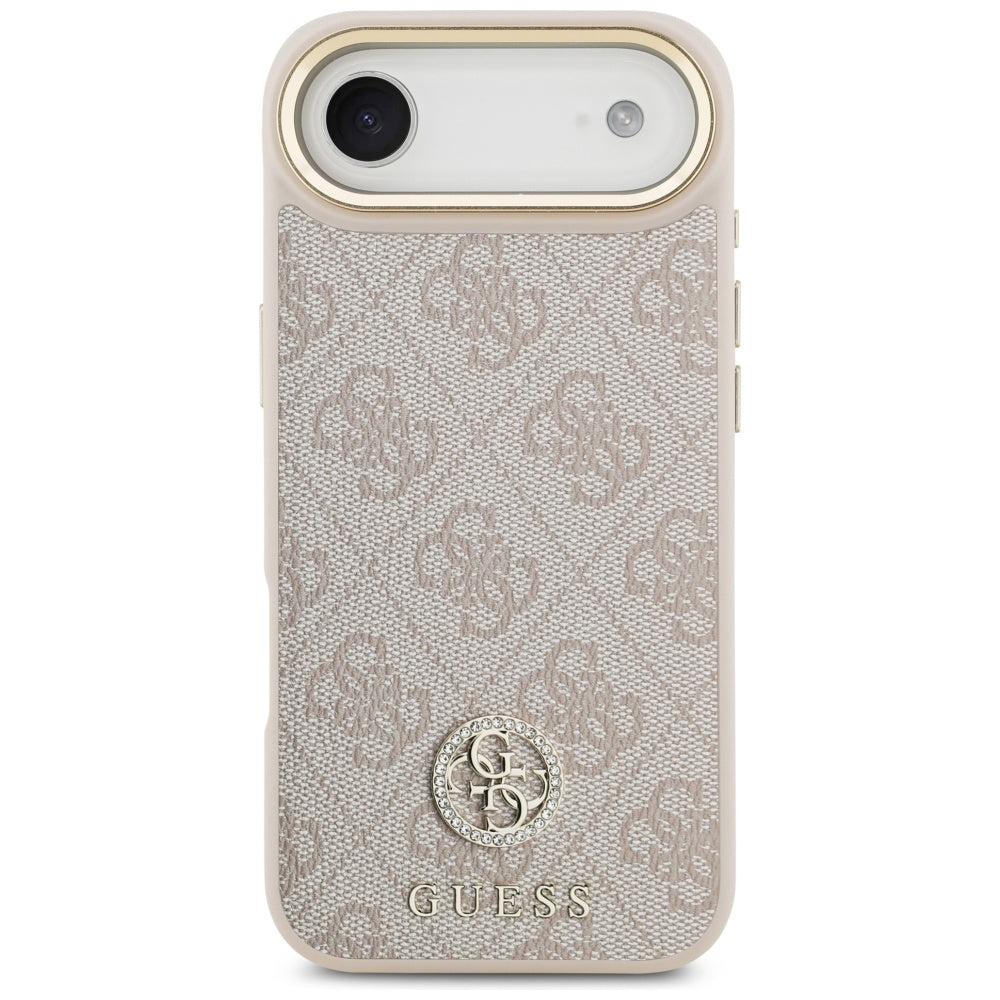 Etui na Apple iPhone 17 Air, Guess, 4G Strass Logo and Big Strap, Różowy