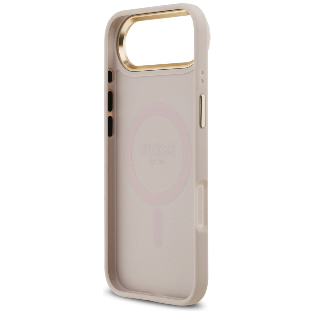 Etui na Apple iPhone 17 Air, Guess, 4G Strass Logo and Big Strap, Różowy