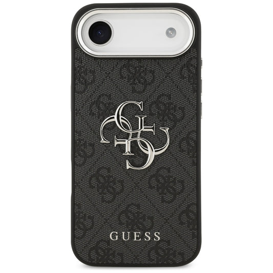 Case for Apple iPhone 17 Air, Guess, Big 4G Logo Classic, Black Silver