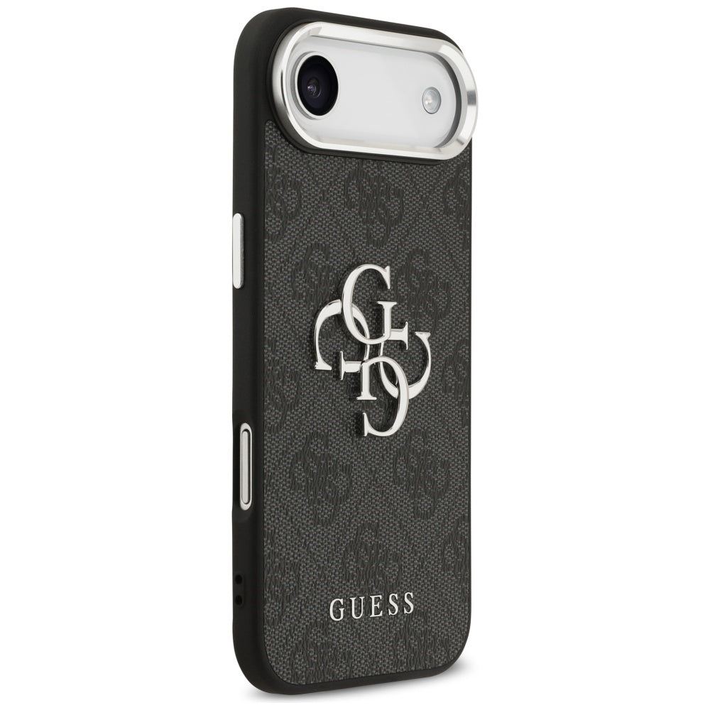 Etui na Apple iPhone 17 Air, Guess, Big 4G Logo Classic, Czarne Srebrne