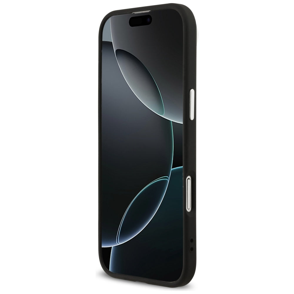Etui na Apple iPhone 17 Air, Guess, Big 4G Logo Classic, Czarne Srebrne