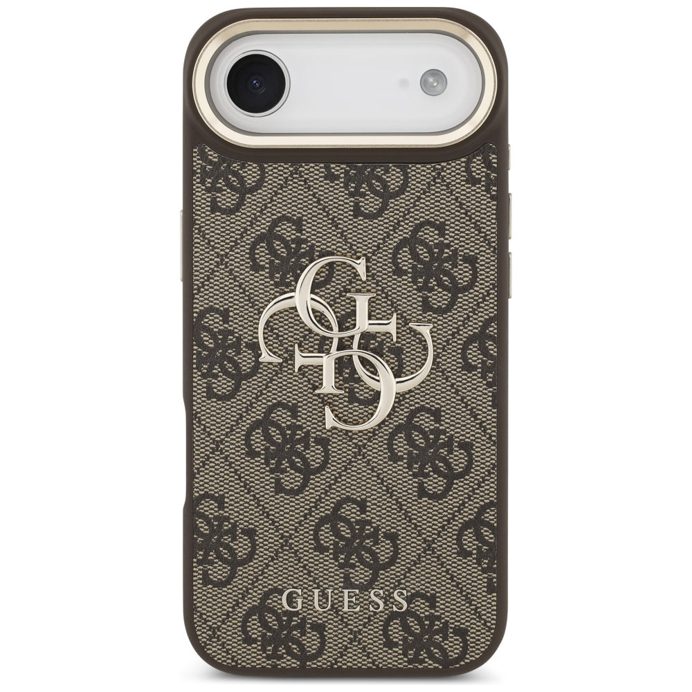 Etui na Apple iPhone 17 Air, Guess, Big 4G Logo Classic, Złoty Brąz