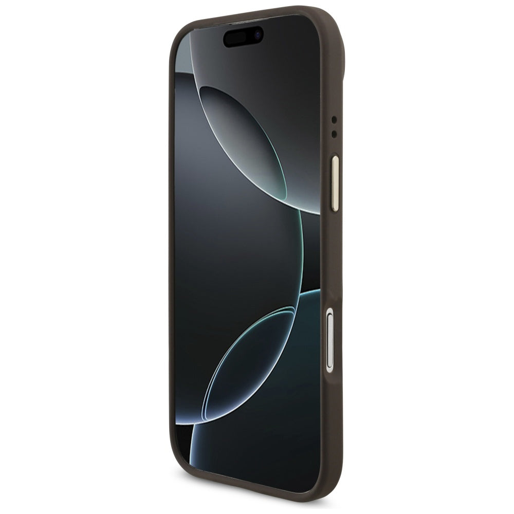 Etui na Apple iPhone 17 Air, Guess, Big 4G Logo Classic, Złoty Brąz