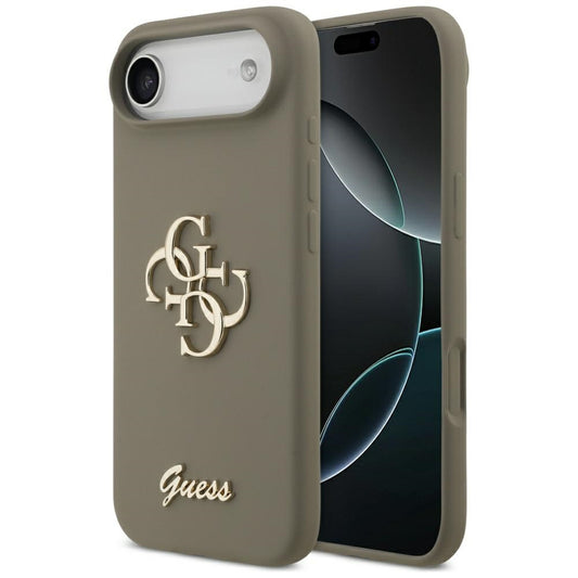 Etui na Apple iPhone 17 Air, Guess, Big 4G Script, Brązowy