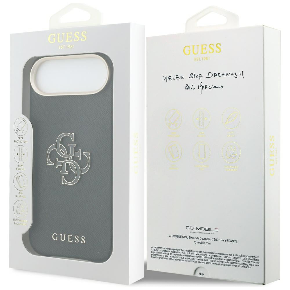 Etui na Apple iPhone 17 Air, Guess, Resin Logo, Czarne