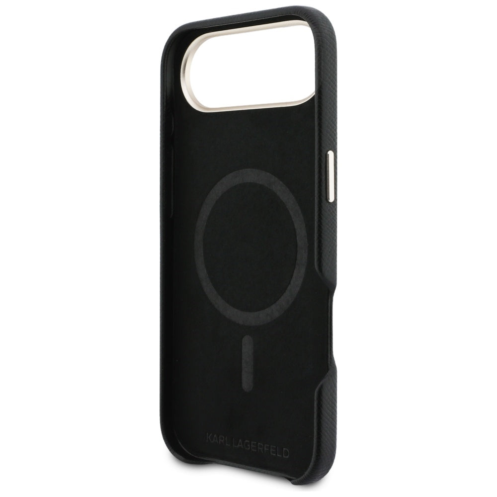 Etui na Apple iPhone 17 Air, Karl Lagerfeld, Karl Head Logo, Czarne