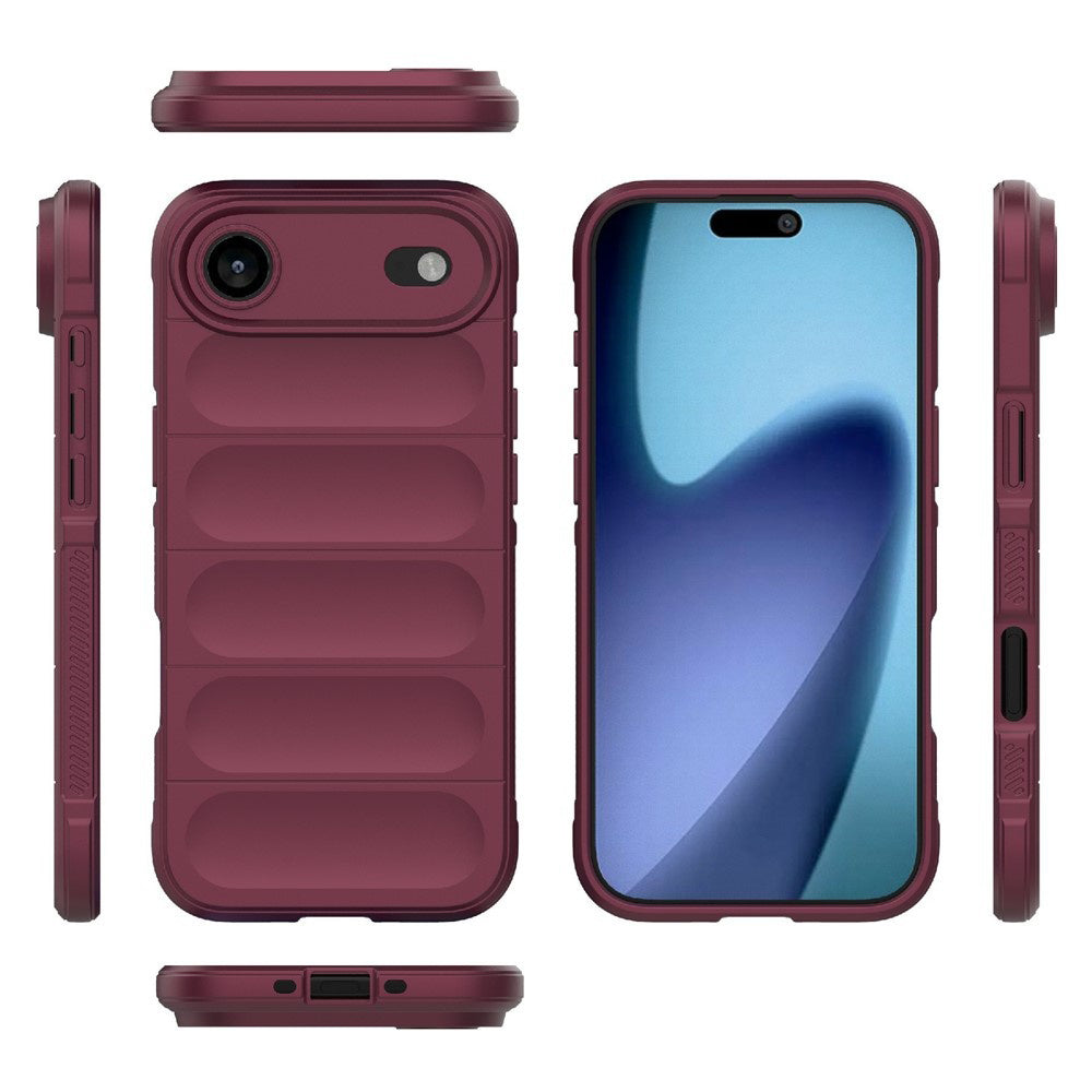 Etui na Apple iPhone 17 Air, Techsuit, Magic Shield, Wiśniowy