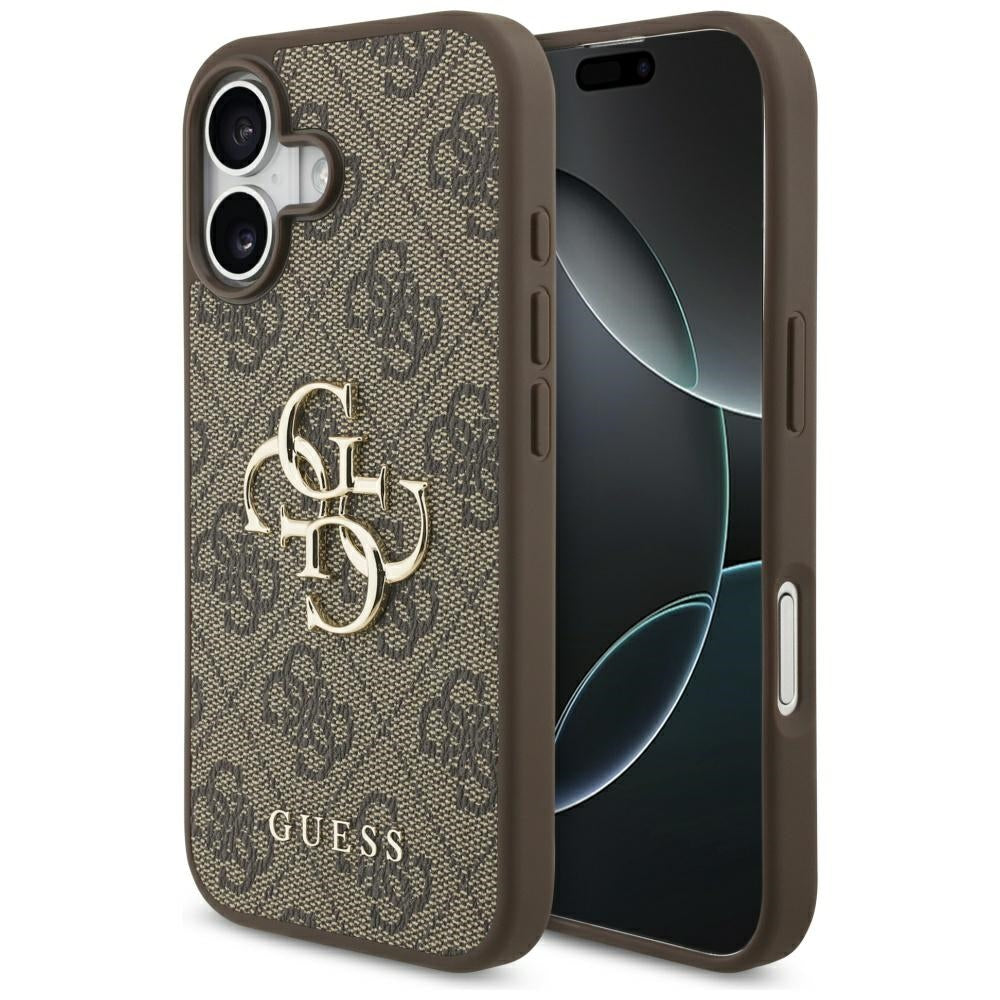 Etui na Apple iPhone 17, Guess, 4G Big Logo, Brązowy