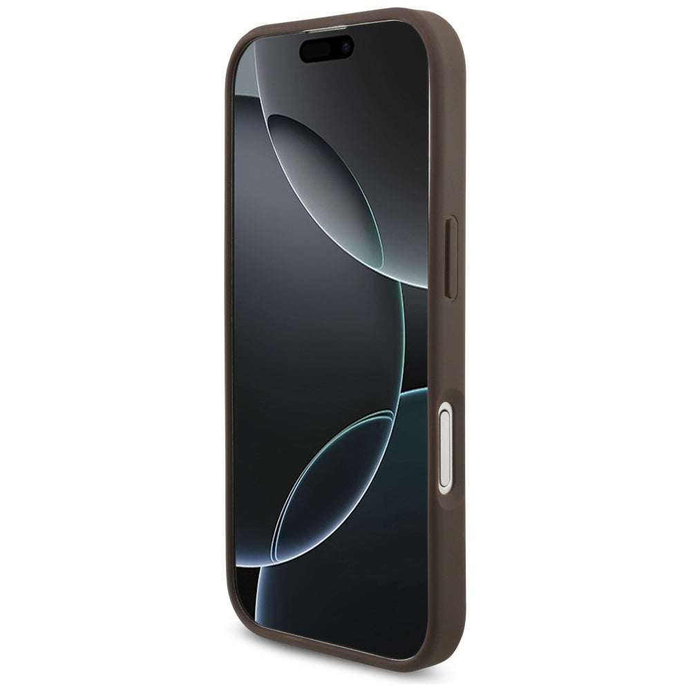 Etui na Apple iPhone 17, Guess, 4G Big Logo, Brązowy