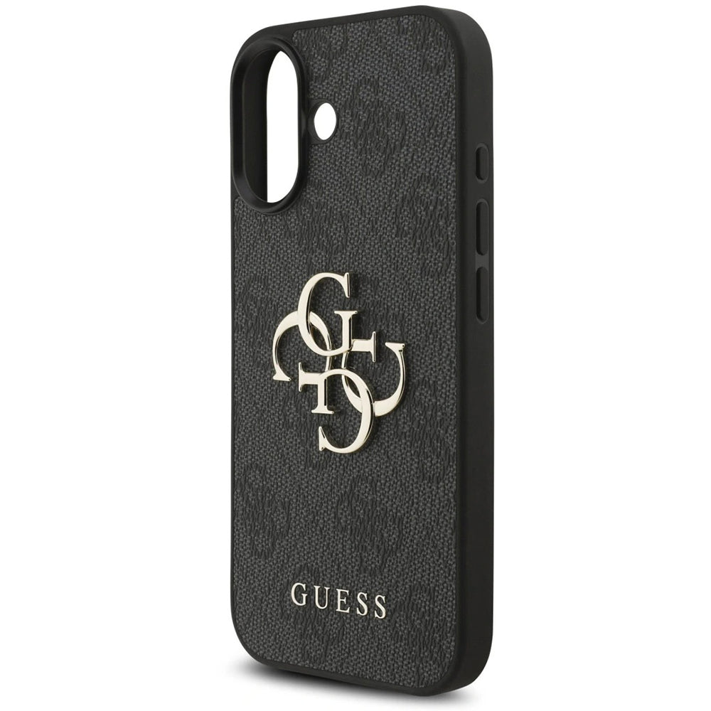 Etui na Apple iPhone 17, Guess, 4G Classic Logo with Strap, Czarne