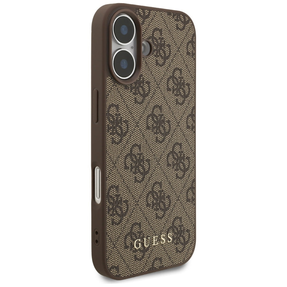 Etui na Apple iPhone 17, Guess, 4G Classic, Brązowy