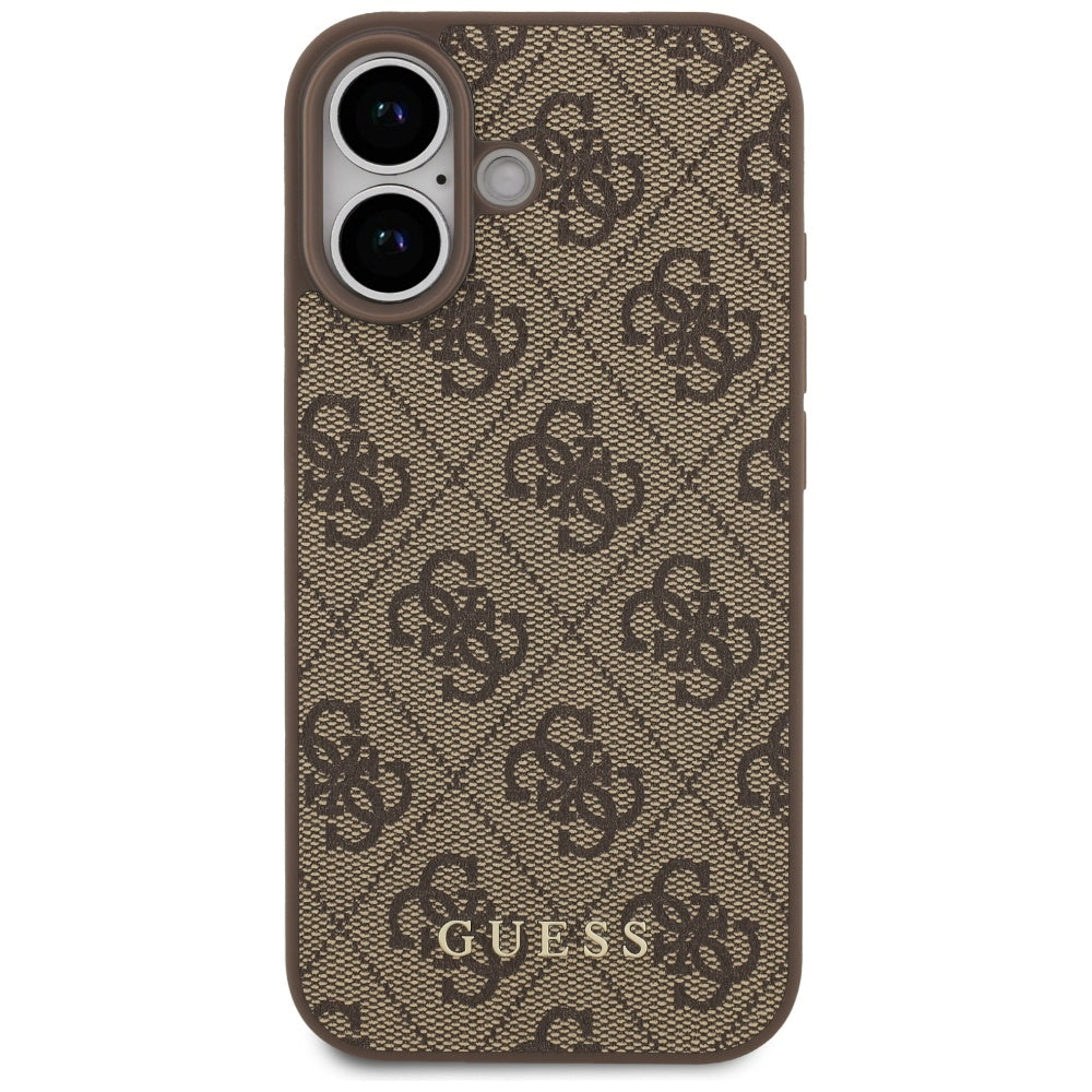Etui na Apple iPhone 17, Guess, 4G Classic, Brązowy