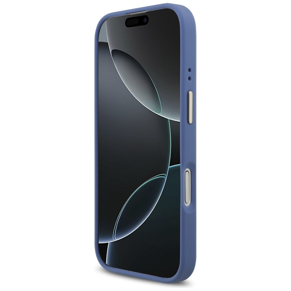 Etui na Apple iPhone 17, Guess, 4G Strass Logo, Niebieskie
